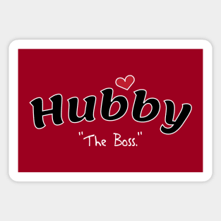 Hubby - The Boss Sticker